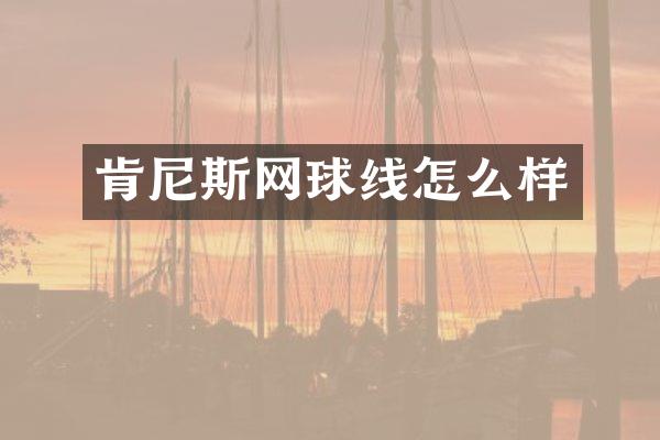 肯尼斯网球线怎么样