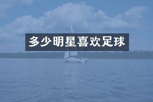 多少明星喜欢足球