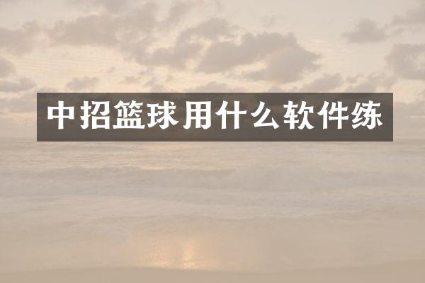中招篮球用什么软件练