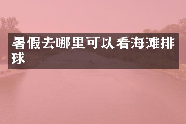 暑假去哪里可以看海滩排球