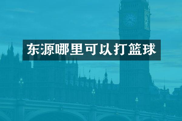 东源哪里可以打篮球