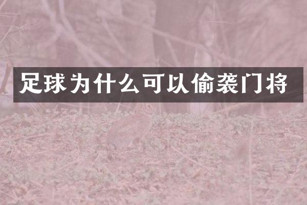 足球为什么可以偷袭门将