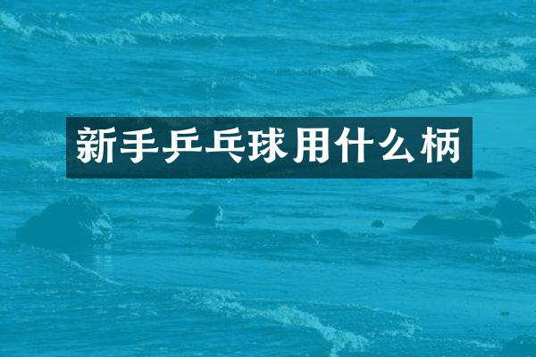 新手乒乓球用什么柄