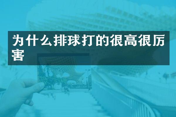 为什么排球打的很高很厉害