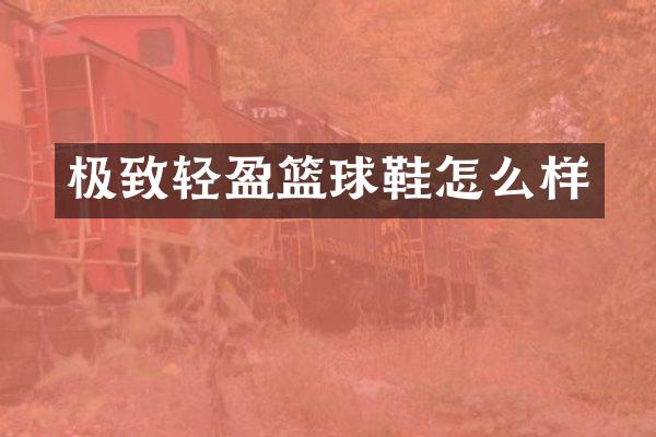 极致轻盈篮球鞋怎么样
