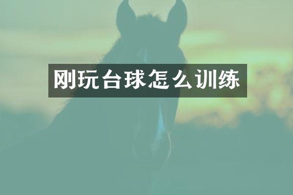 刚玩台球怎么训练