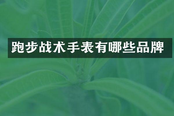 跑步战术手表有哪些品牌