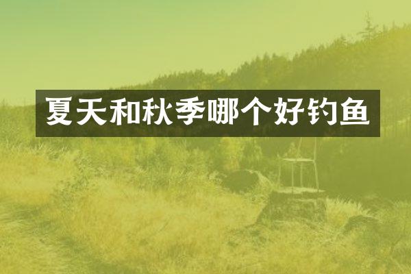 夏天和秋季哪个好钓鱼