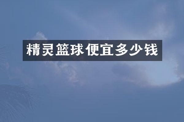 精灵篮球便宜多少钱