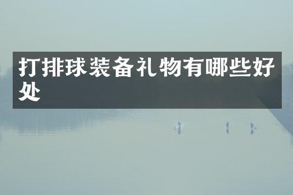 打排球装备礼物有哪些好处