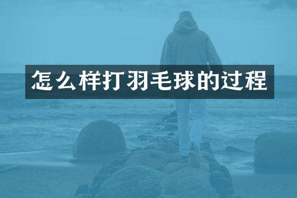 怎么样打羽毛球的过程