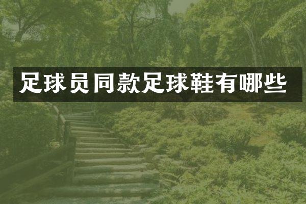 足球员同款足球鞋有哪些
