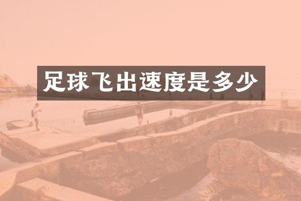 足球飞出速度是多少