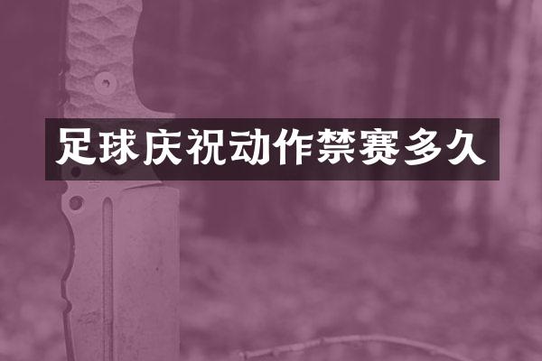 足球庆祝动作禁赛多久