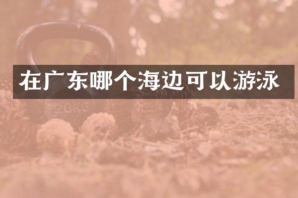 在广东哪个海边可以游泳
