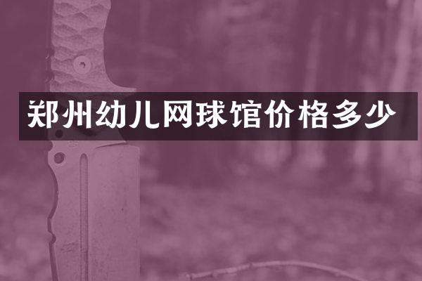 郑州幼儿网球馆价格多少