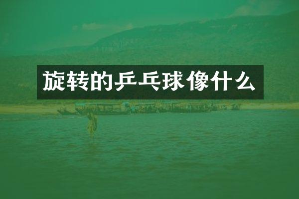 旋转的乒乓球像什么