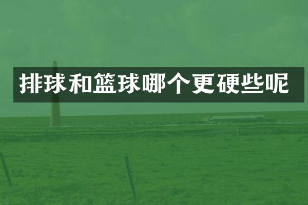排球和篮球哪个更硬些呢