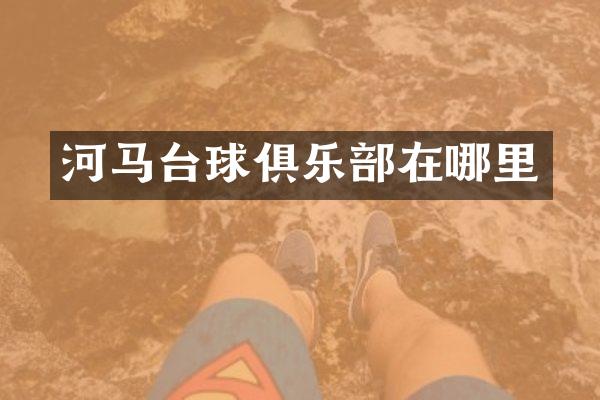 河马台球俱乐部在哪里