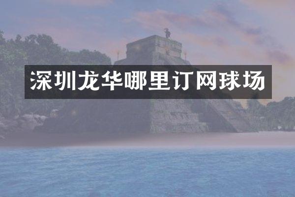 深圳龙华哪里订网球场