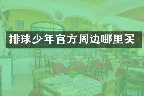 排球少年官方周边哪里买