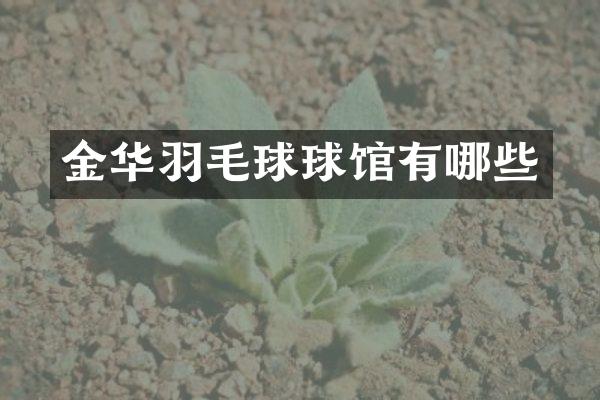 金华羽毛球球馆有哪些