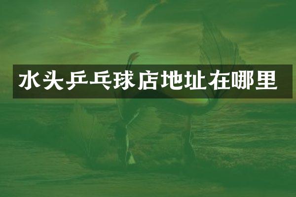 水头乒乓球店地址在哪里