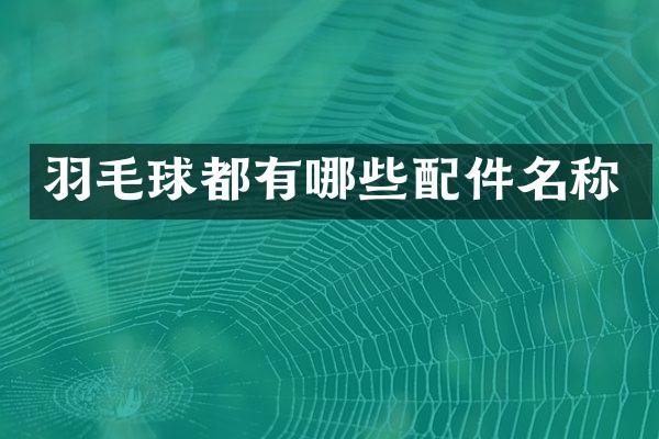 羽毛球都有哪些配件名称