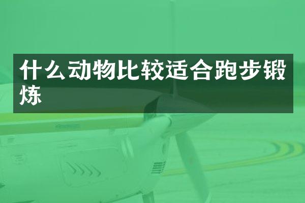 什么动物比较适合跑步锻炼
