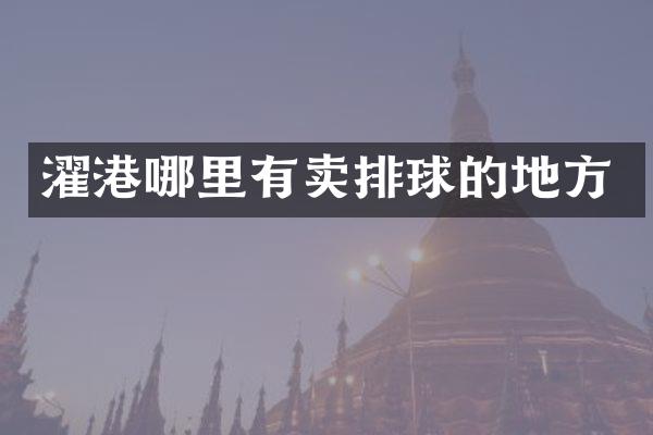 濯港哪里有卖排球的地方