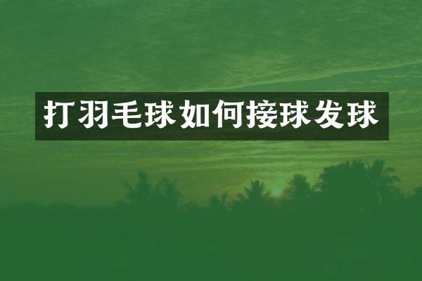 打羽毛球如何接球发球