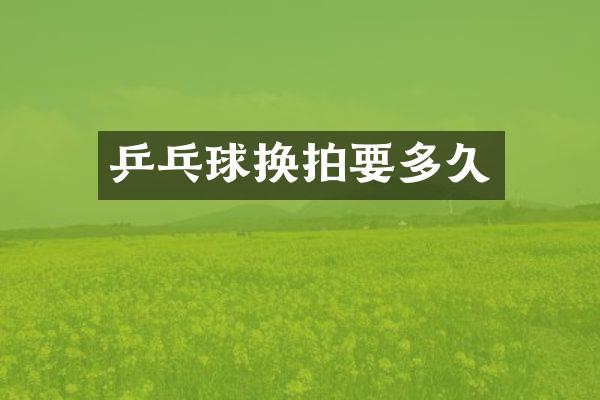 乒乓球换拍要多久