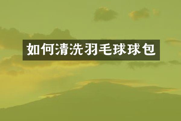 如何清洗羽毛球球包