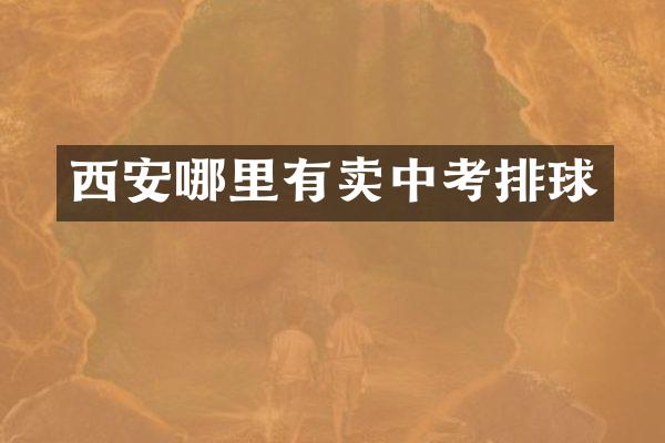 西安哪里有卖中考排球