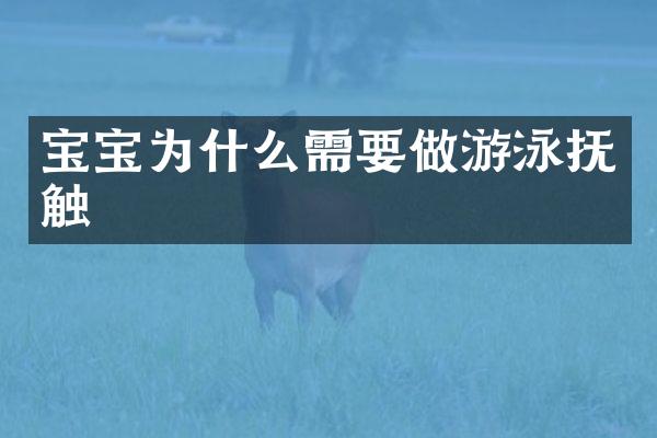 宝宝为什么需要做游泳抚触