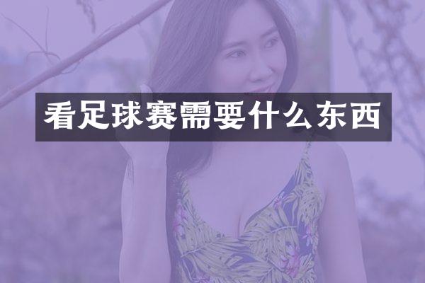 看足球赛需要什么东西